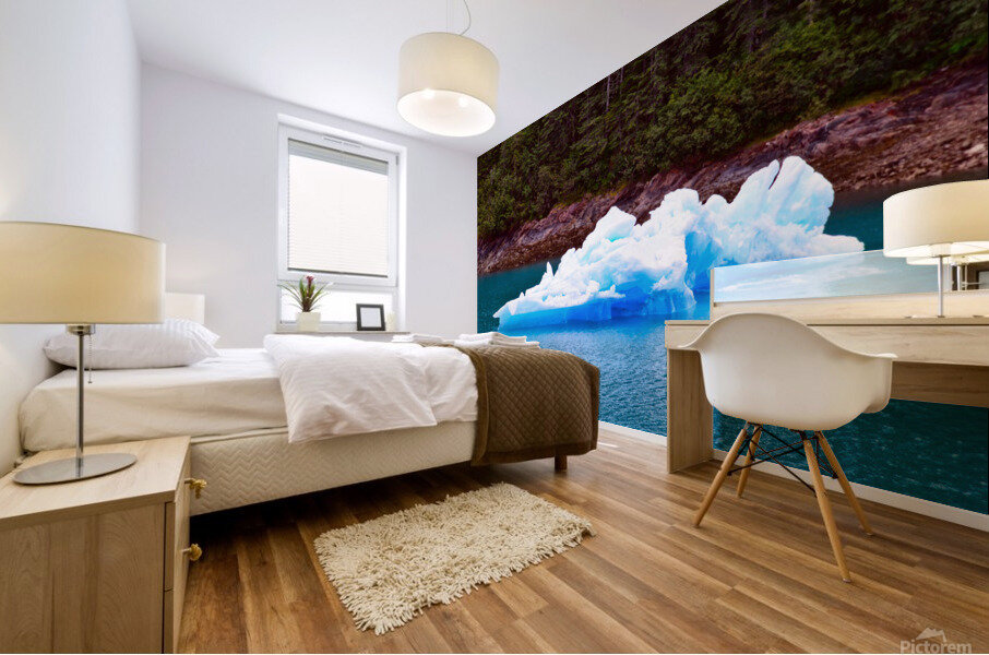 No Man is an Island Iceberg Mural print