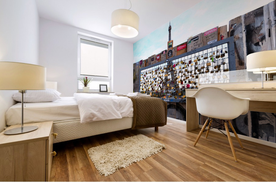Paris Locks of Love Mural print
