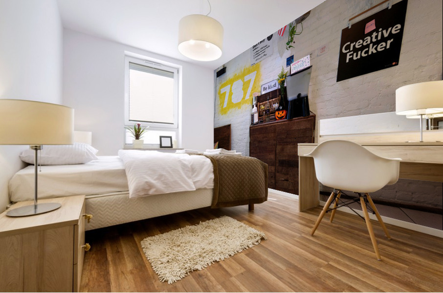 Creative Coffee Shop Display Mural print