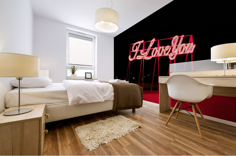 I LOVE YOU Sign Mural print