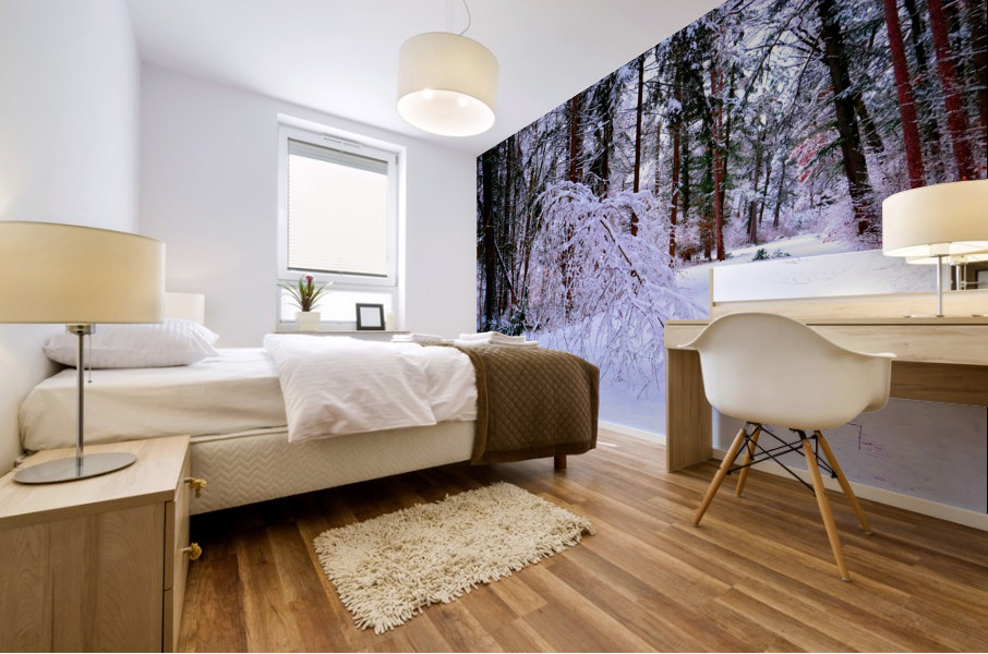 Bowing to Winter Mural print