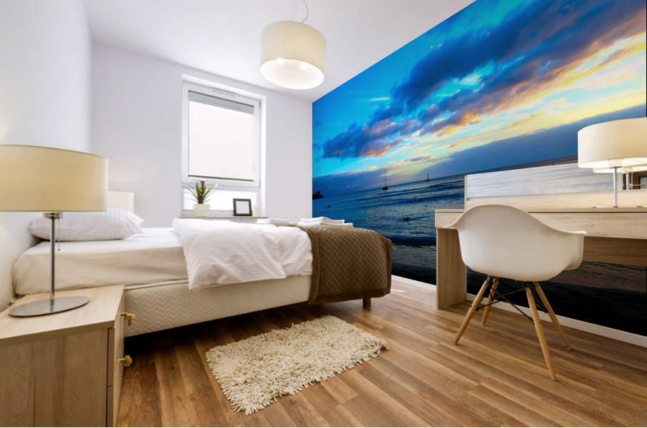 Hawaii Sunrise 2D Mural print