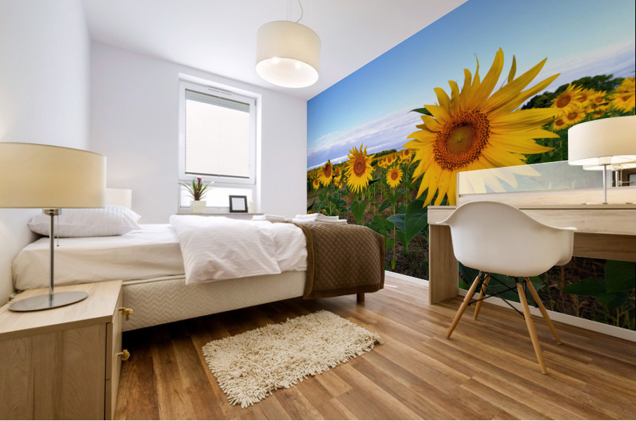 A Golden Gaze Mural print