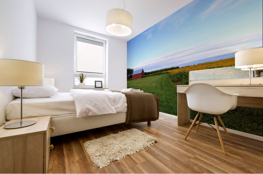 Raising Sunshine Sunflower Farm Mural print