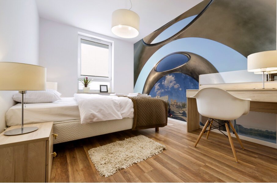 The Eye of the Skyline Mural print