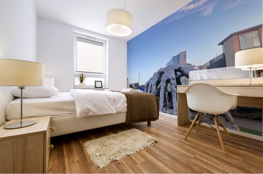 Chrome Convergence Mural print