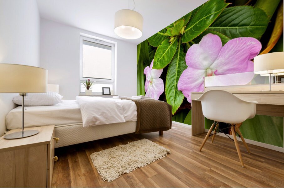 Twin Beauty & Symmetry Mural print