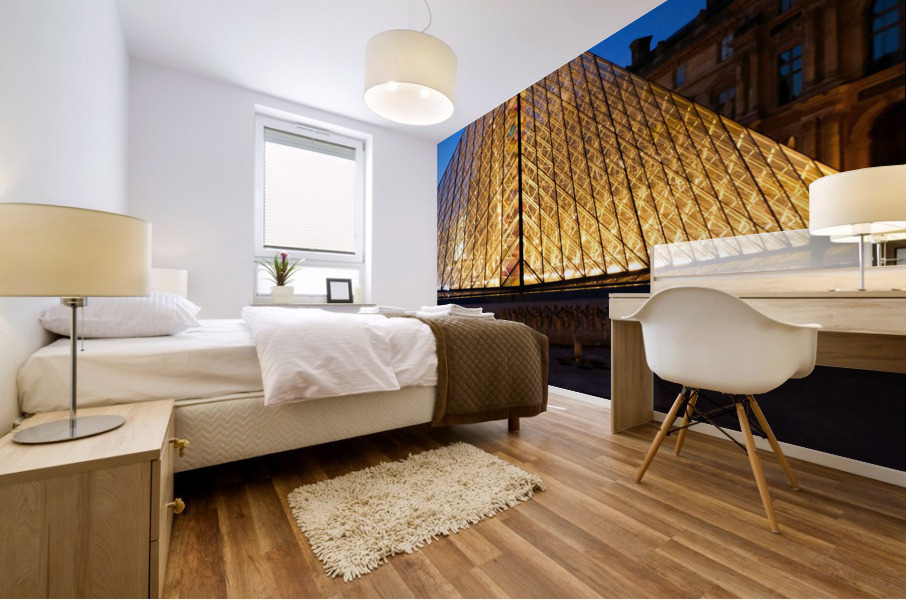 Evening Louvre 3 Mural print