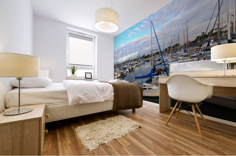 Sea of Boats Mural print