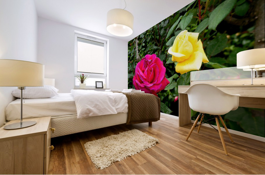 Two Roses Mural print