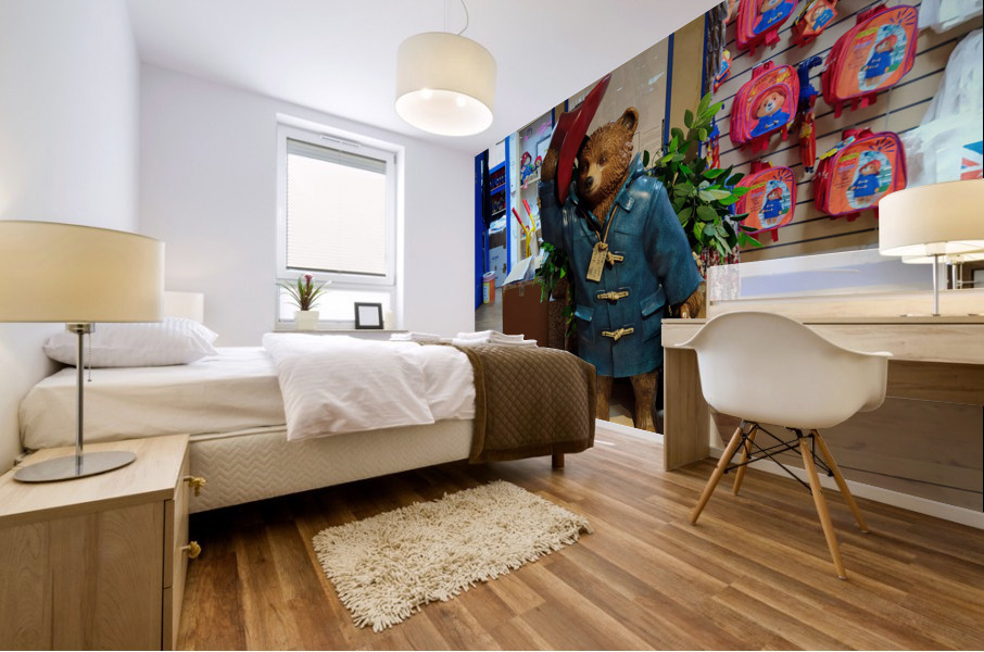 Paddington Bear Statue Mural print
