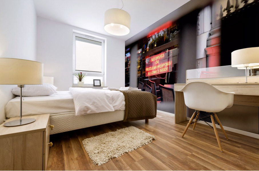 A Hard Rule at this Cafe 2 Mural print