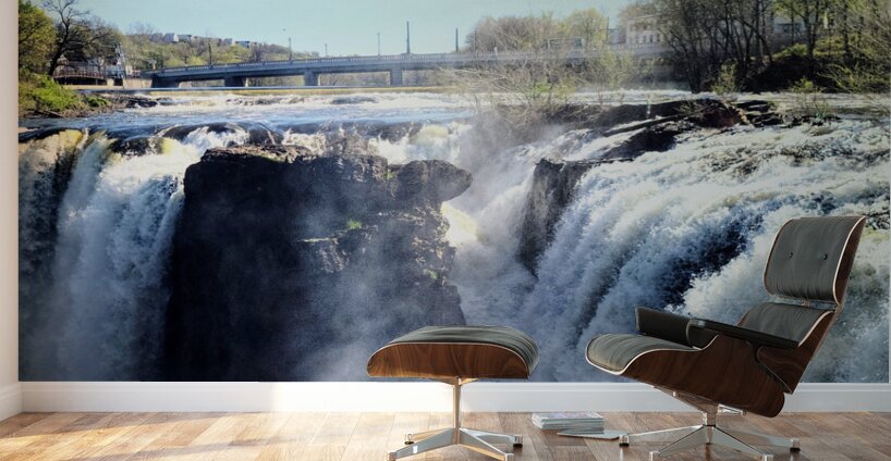 Sky Meets Surge: Paterson Great Falls Divided Wall Murals