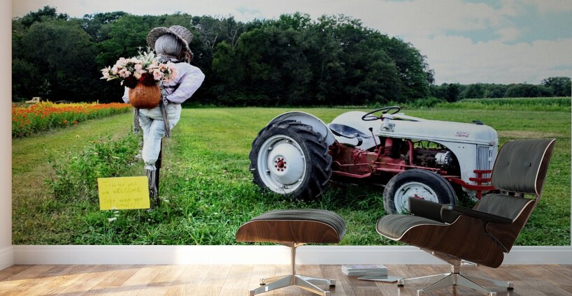 Tractor and Scarecrow: Whimsy on the Windrows Wall Murals