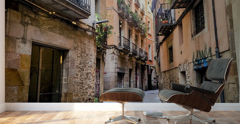 The Language of Quiet Streets Wall Murals