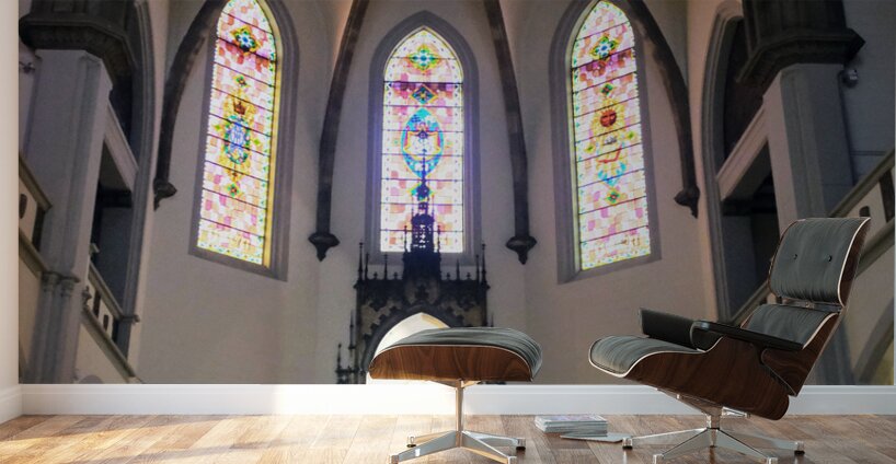 Cathedral Windows to Heaven Wall Murals