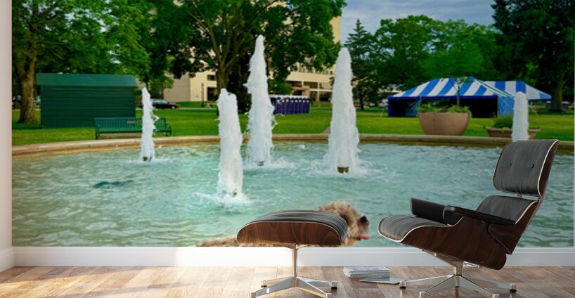 Lazy Days by the Fountain Wall Murals