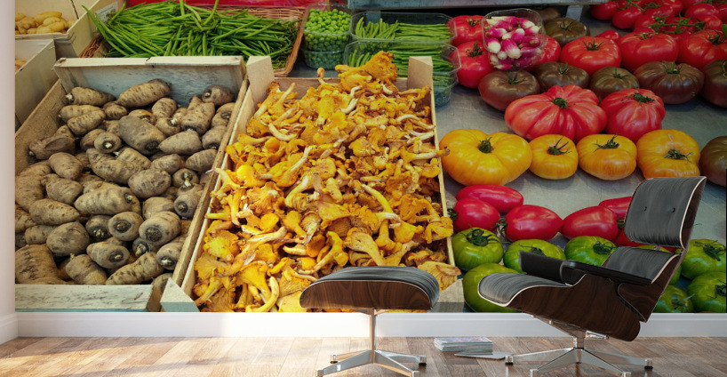 Farmers Market -- Vegetables 2b Wall Murals