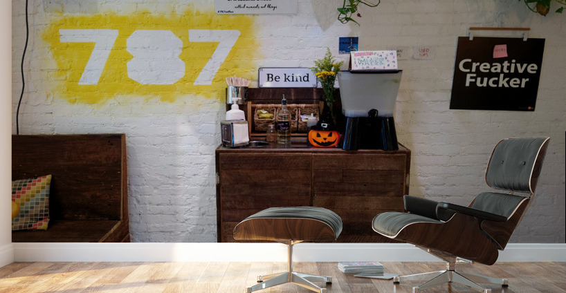 Creative Coffee Shop Display Wall Murals