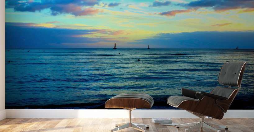 Hawaii Sunset 5 Wall Murals