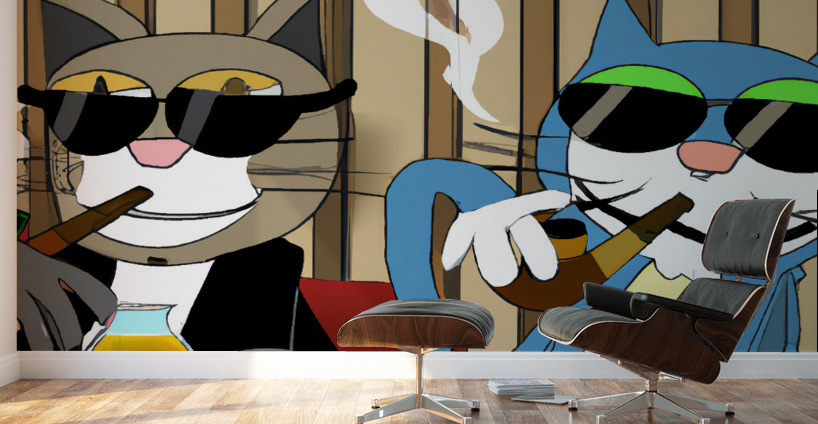 BadCatz Bar Buddies 1B Wall Murals