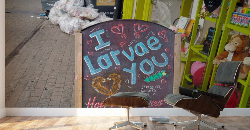 I Larvae You No Backbone Love Wall Murals