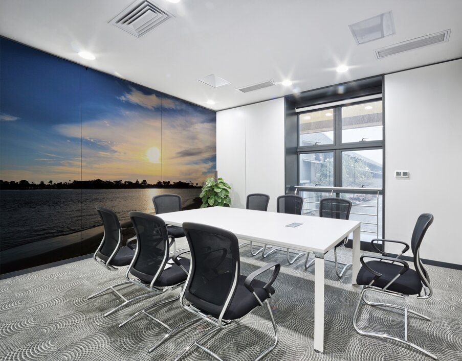 Soft Waves Carry the Day’s Goodbye Wall Printing