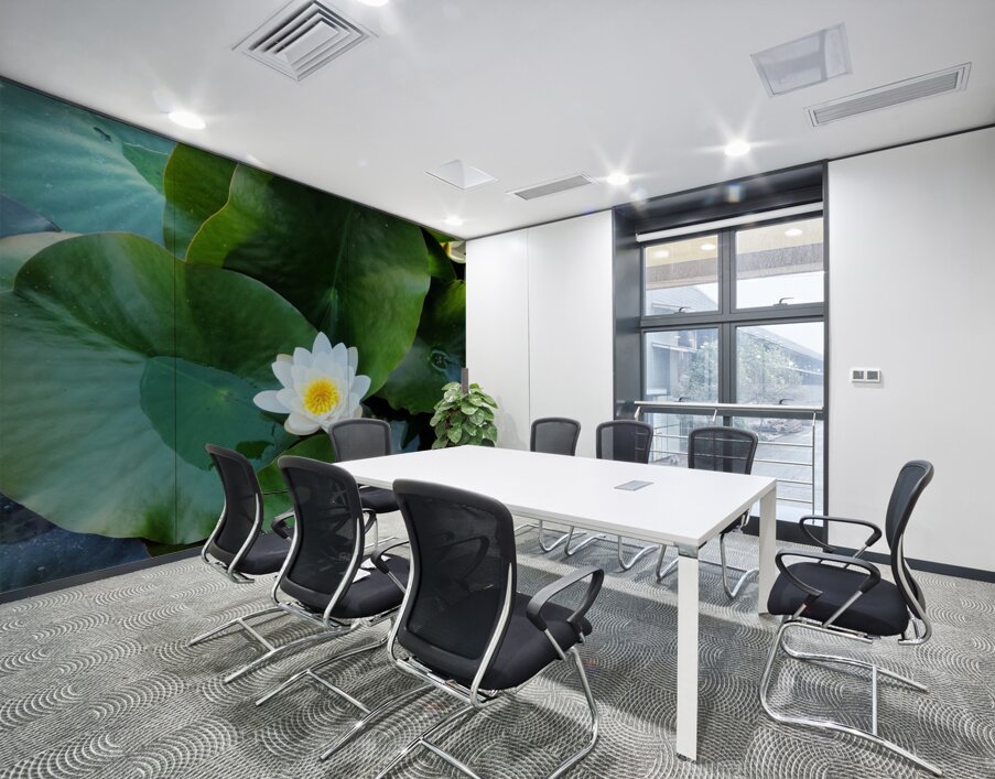 Blooms of Joy: Silence Speaks in Petals Wall Printing