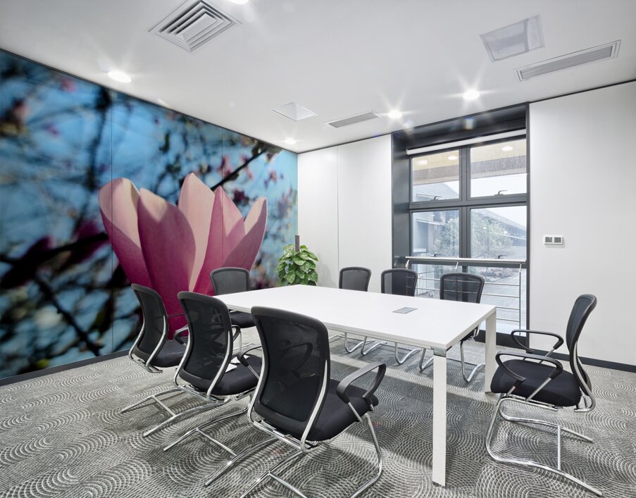 Petals Reflecting a Quiet Morning Wall Printing