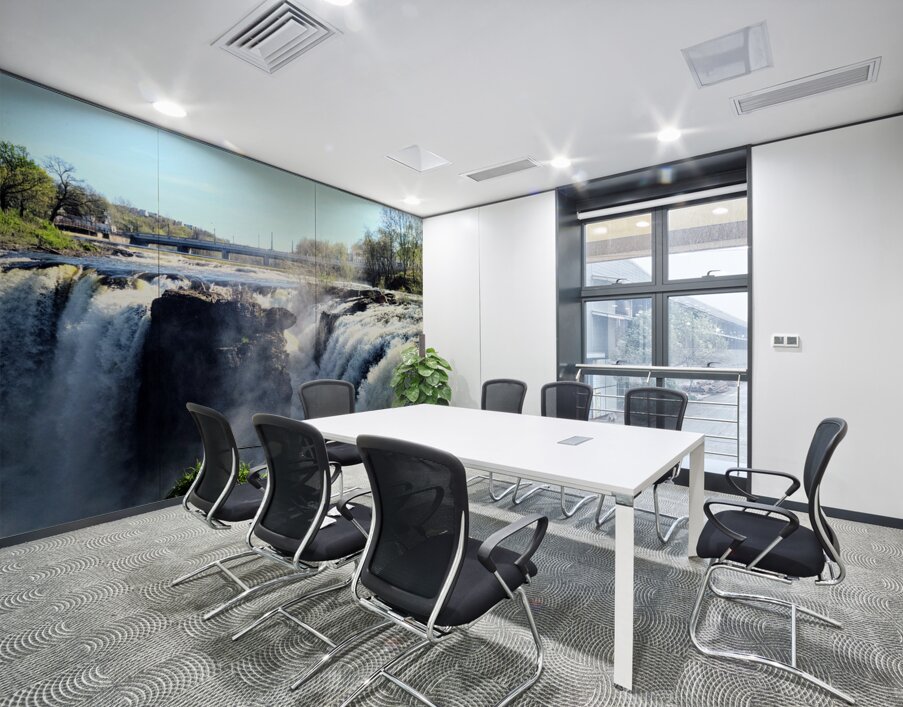 Sky Meets Surge: Paterson Great Falls Divided Wall Printing