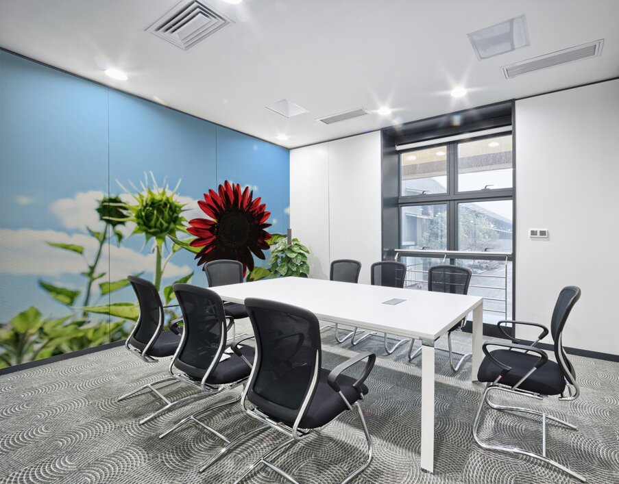 Bloom of the Dark Sun Flower Wall Printing