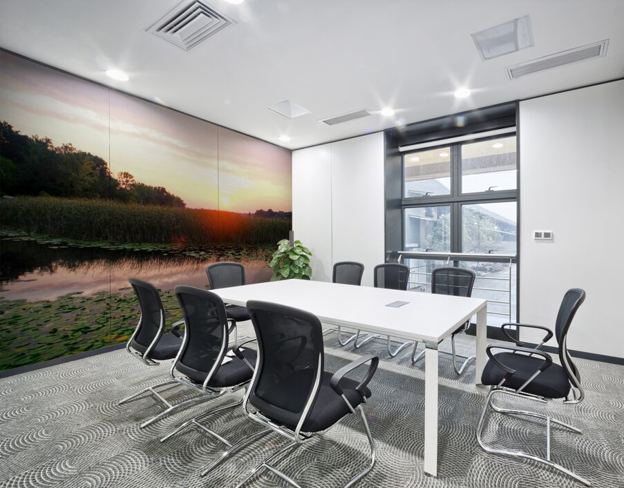 Over Lilyglass Waters: A Dawn Reawakens Wall Printing