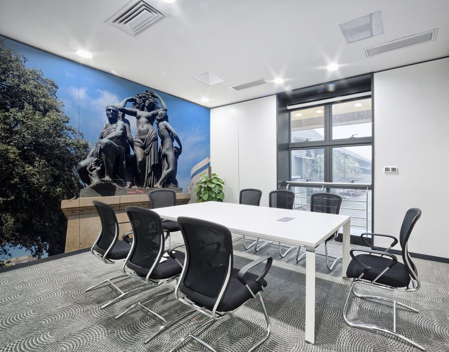 Sculpted Myth Sunlit Truth Wall Printing