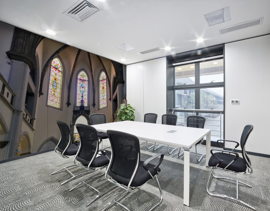 Cathedral Windows to Heaven Wall Printing