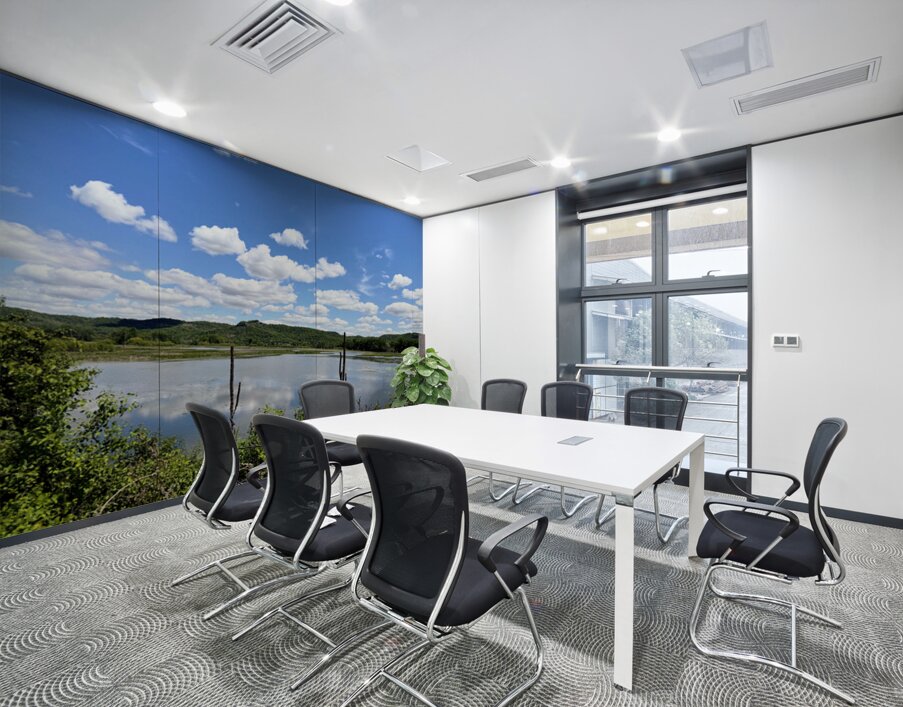 Into the Wild Blue Wall Printing