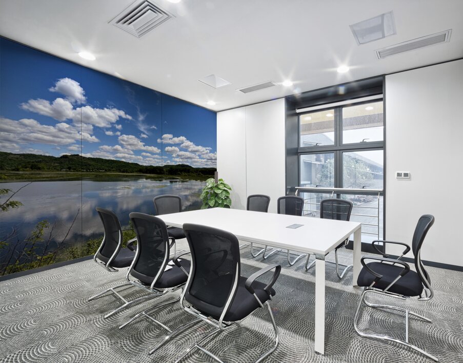 Cloud Watching by the Lake Wall Printing