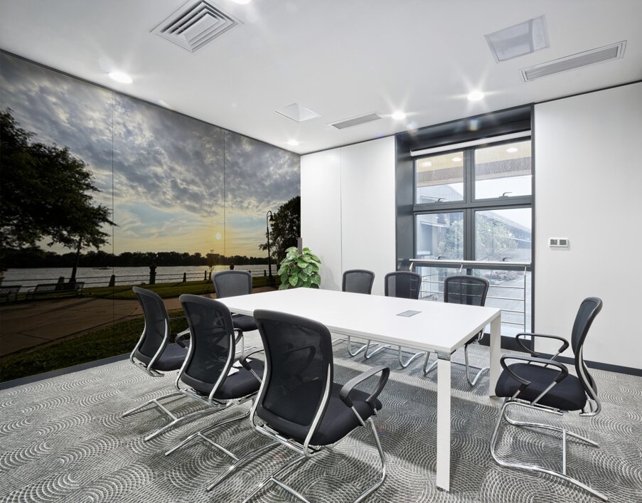 Twilight’s Breath Along the Waterfront Path Wall Printing