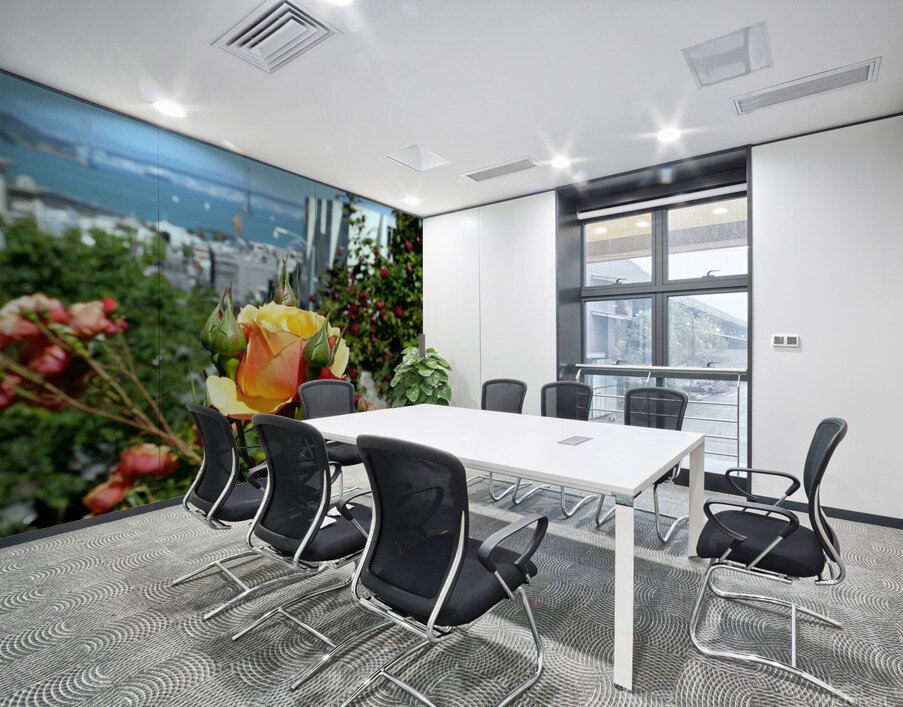 A City Rose Wall Printing