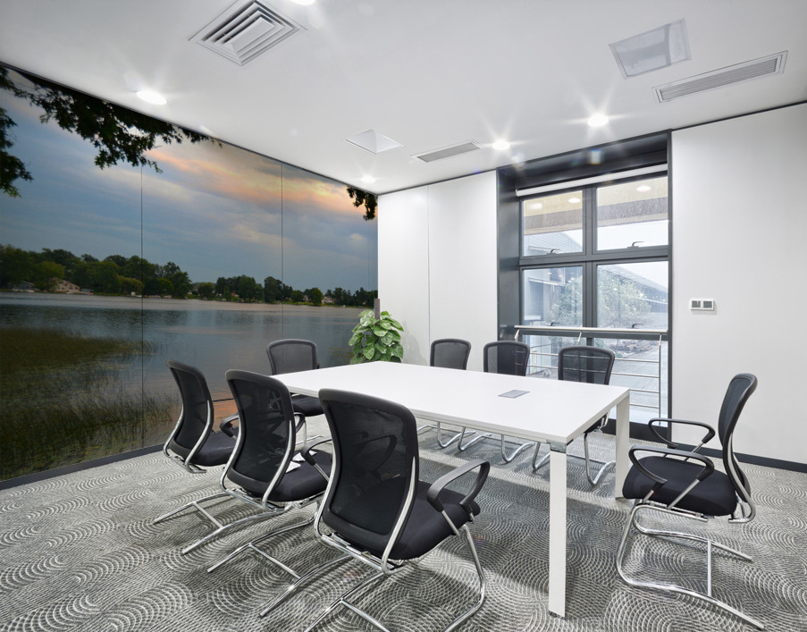 Family Fishing on the Lake Wall Printing