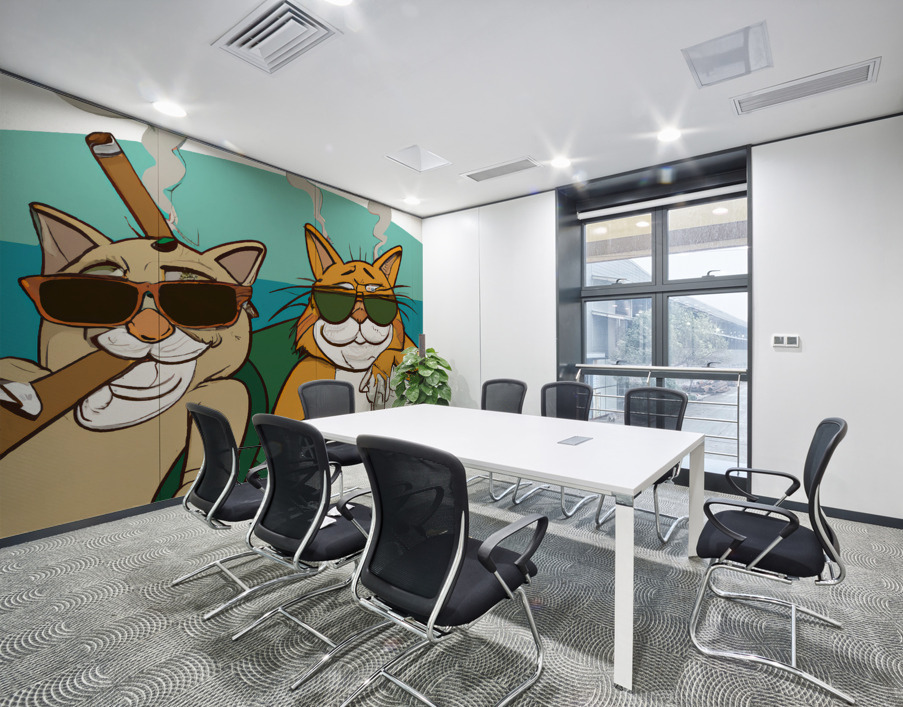 BadCatz Beach Bums 1B Wall Printing