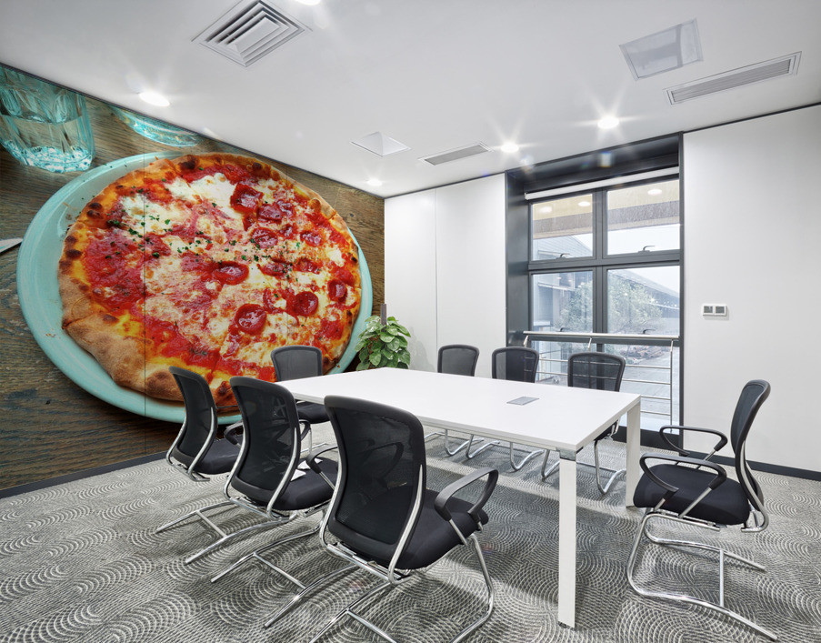 Pepperoni Pizza Pie Portrait Wall Printing