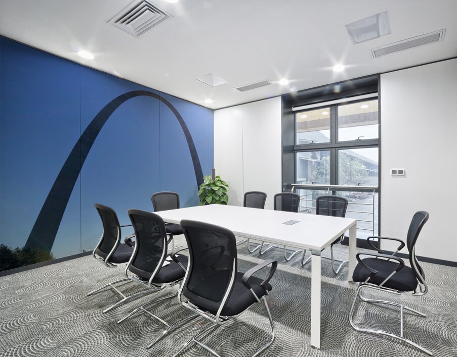 Equinox Curve Wall Printing