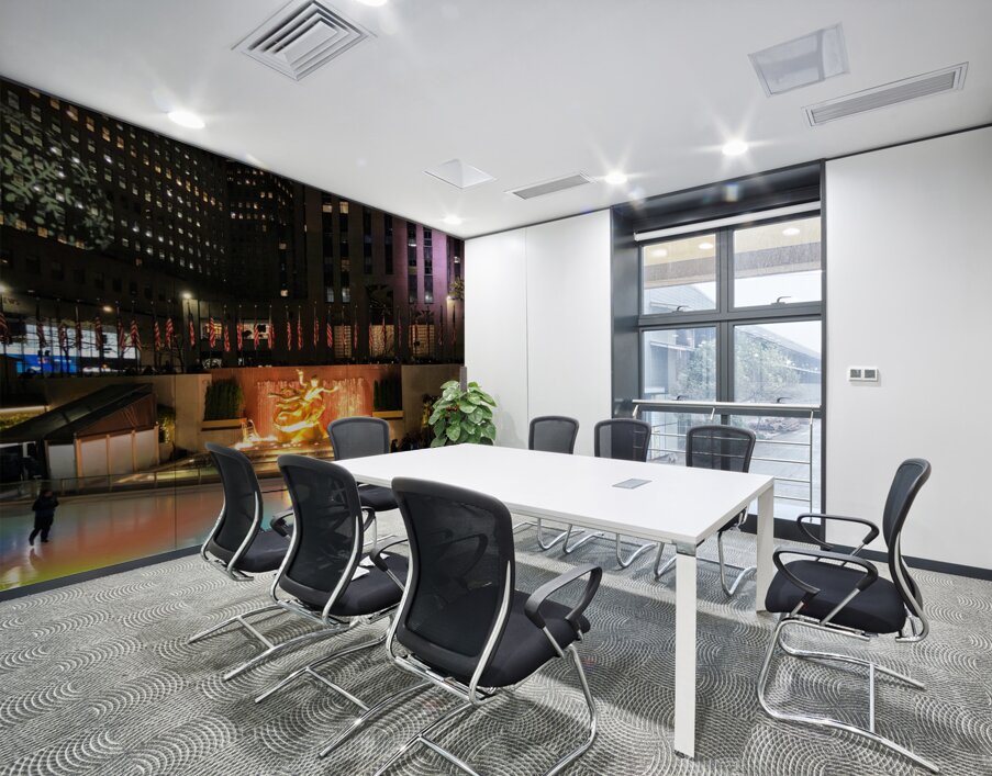 Color on Ice: Rockefeller Nights Wall Printing