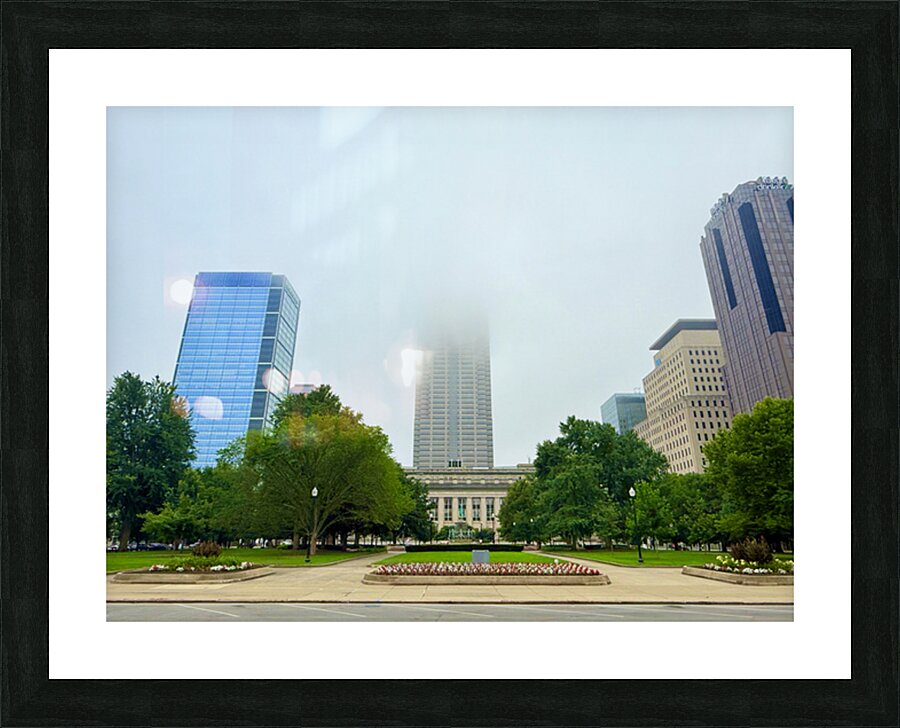 Skyscraper in the Mist Picture Frame print