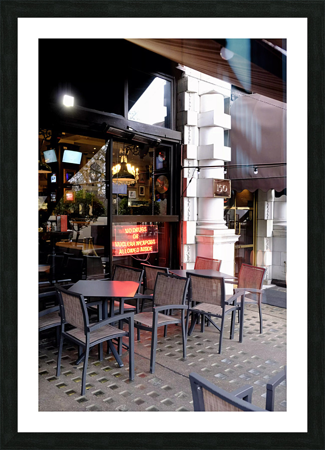 A Hard Rule at this Cafe Picture Frame print