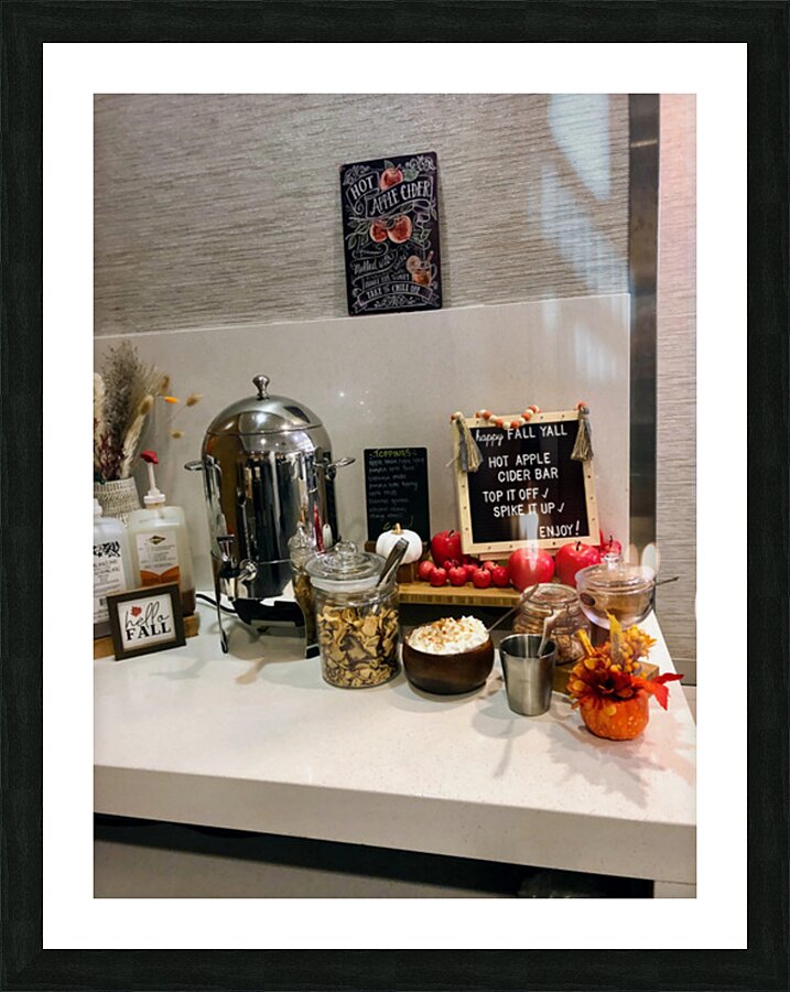 Warm Cider Welcome Picture Frame print