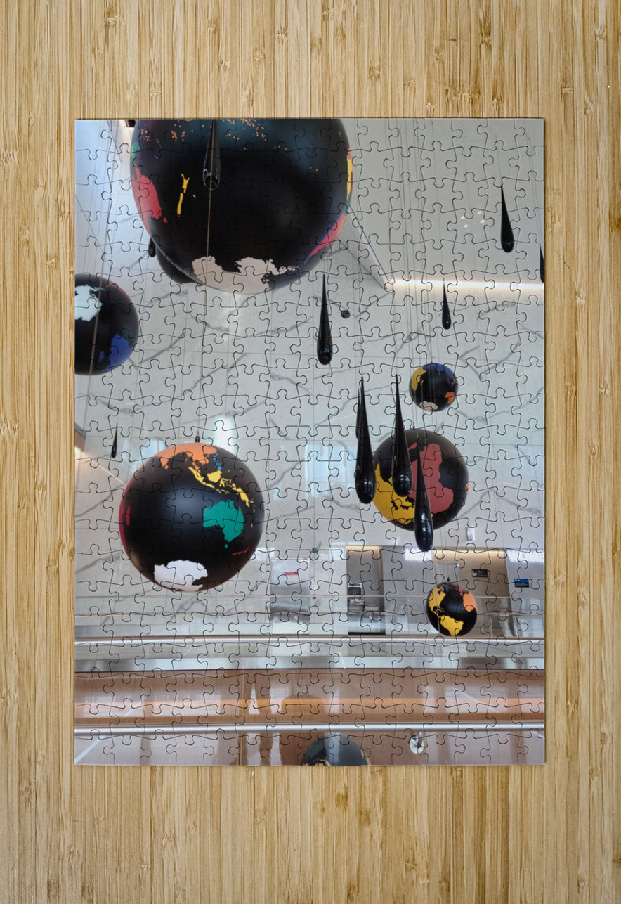 Hanging Worlds - LaGuardia Installation Click4Pix Puzzle printing