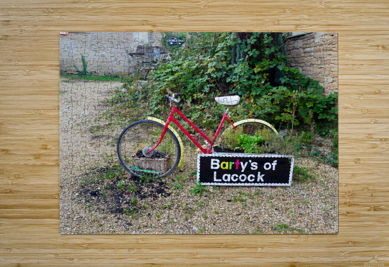 Pedaling Billboard    Click4Pix Puzzle printing