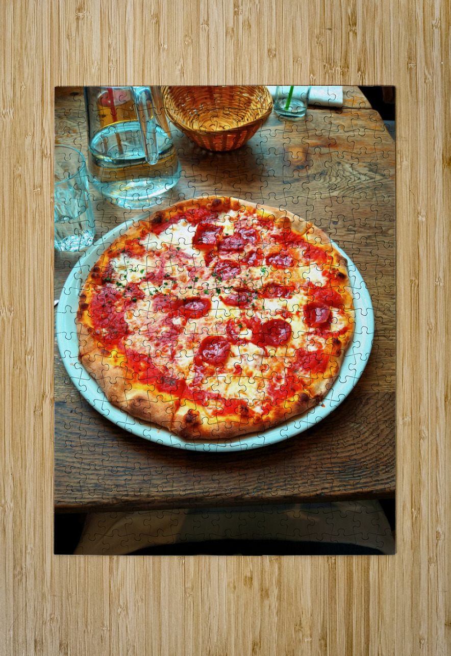 Pepperoni Pizza Pie Portrait Click4Pix Puzzle printing