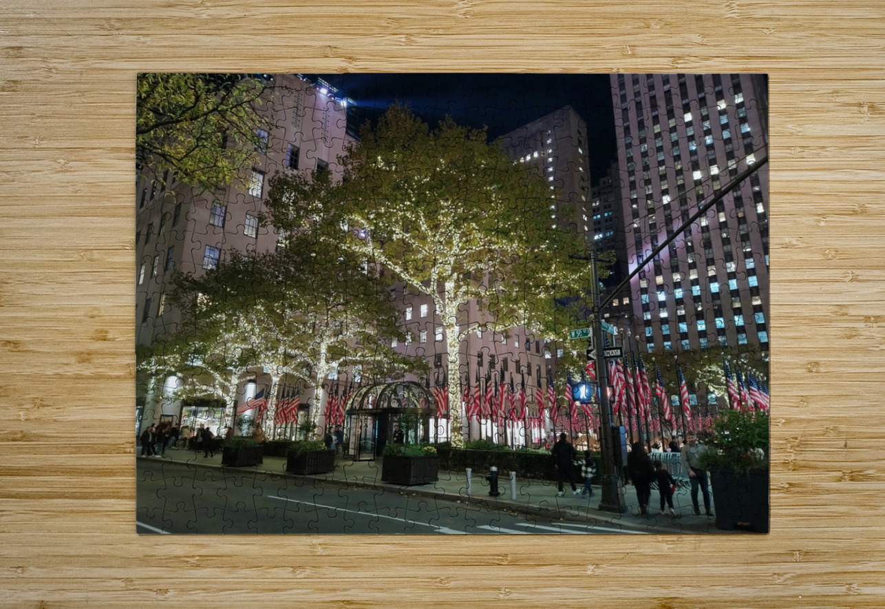 Flags and Lights – Manhattan Nights Click4Pix Puzzle printing